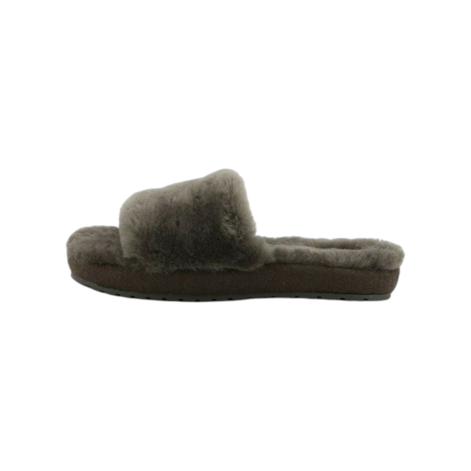 Emu Mckay Women's Sheepskin Rubber Slippers Dark Olive W13088-OLID