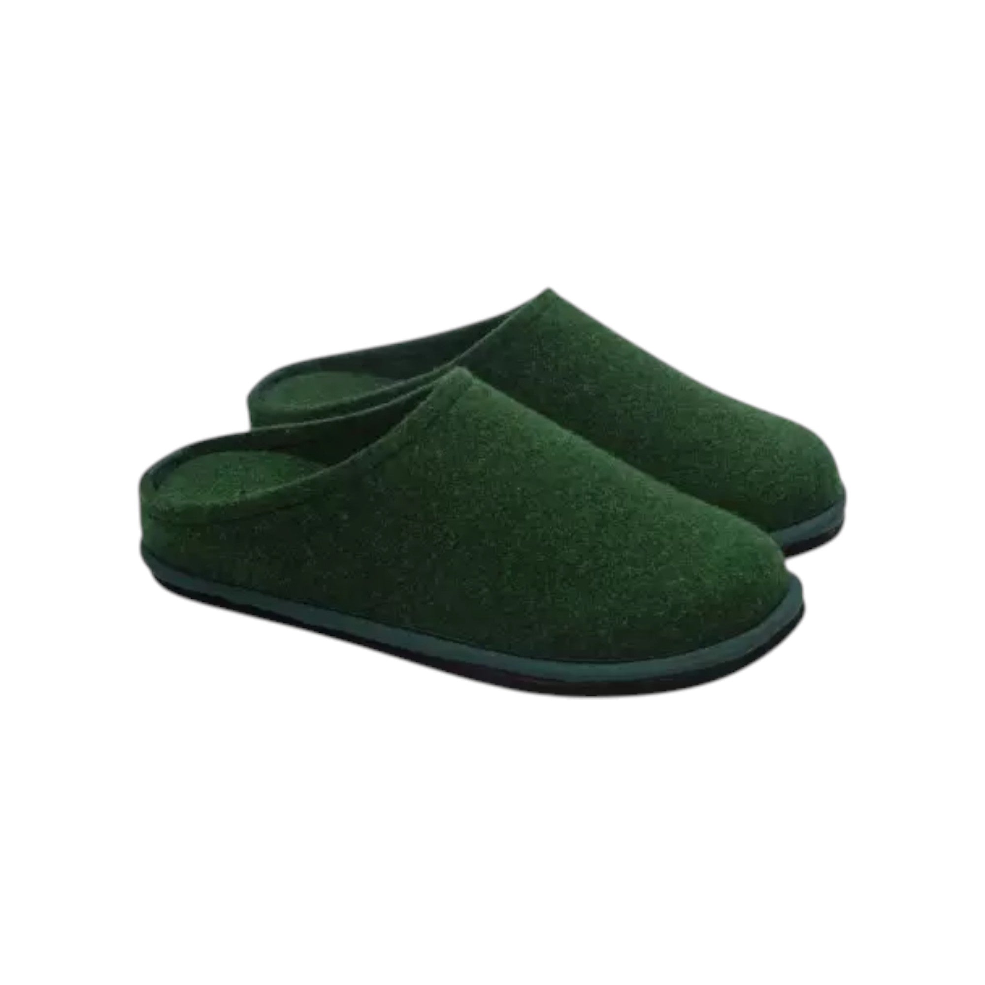 '- ["Donna","FW25","Lowenweiss","Pantofole","Scarpe"] - Pantofole Donna Lowenweiss Easy Con Estraibile Feltro Verde Bosco 6800MC-477 - Lupis SRL