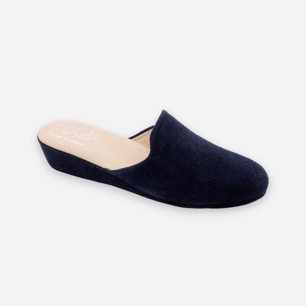Pantofole Donna da camera CRB 4032 Camoscio Blu