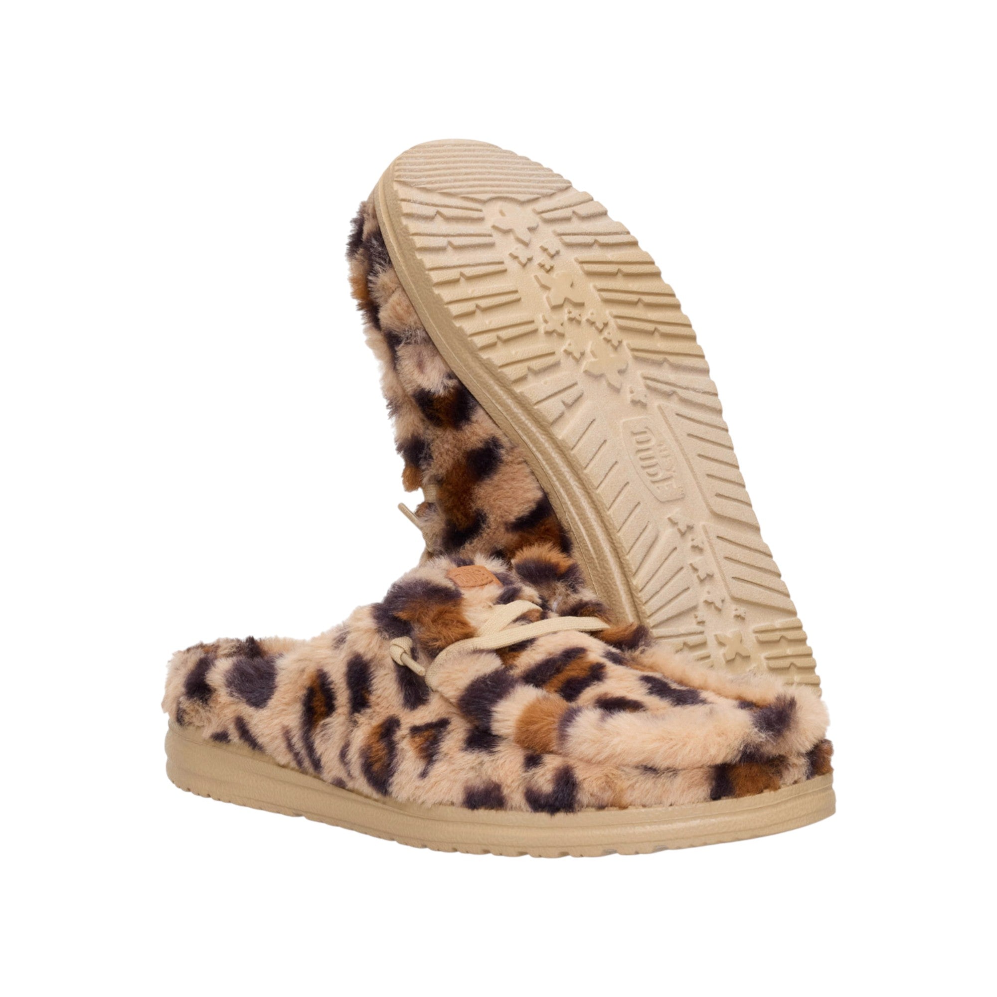 '- ["Donna","FW25","HEYDUDE","Pantofole","Sabot","Scarpe"] - Pantofole HEYDUDE Wendy Slipper Leo Fur Tan Multi 44714-2UG - Lupis SRL