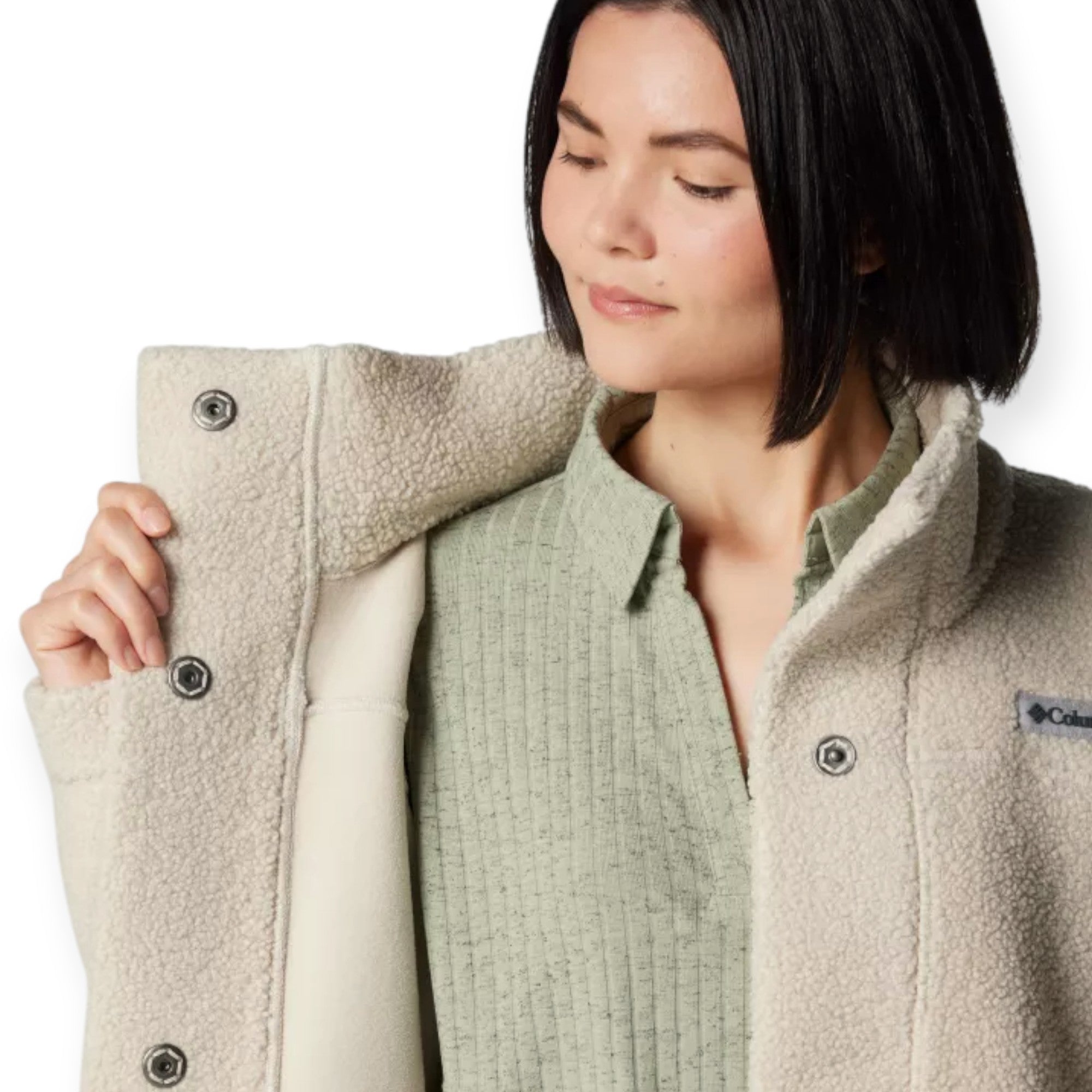 '- ["Abbigliamento","Columbia Sportswear","Donna","FW25","Giacche"] - Pile Columbia Sportswear W Panorama Long Jacket Dark Stone 1862582-278 - Lupis SRL