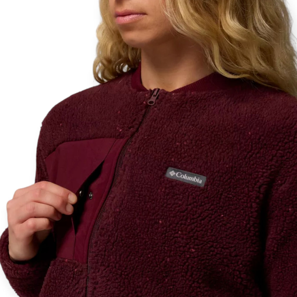 '- ["Abbigliamento","Columbia Sportswear","Donna","FW25","Giacche"] - Pile Columbia Sportswear W Stellar Path Fleece Bomber Full Zip Wine 2136263-624 - Lupis SRL