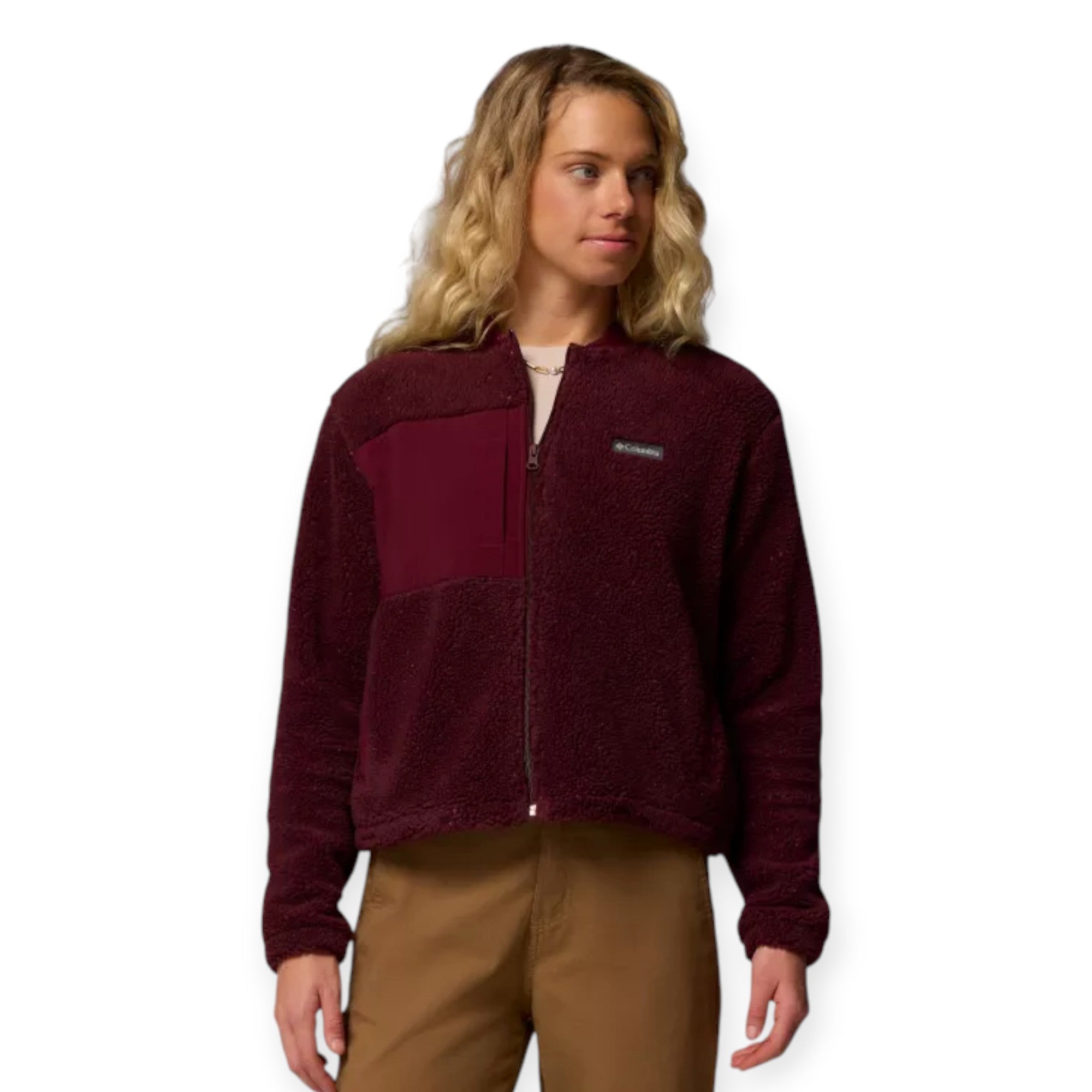'- ["Abbigliamento","Columbia Sportswear","Donna","FW25","Giacche"] - Pile Columbia Sportswear W Stellar Path Fleece Bomber Full Zip Wine 2136263-624 - Lupis SRL