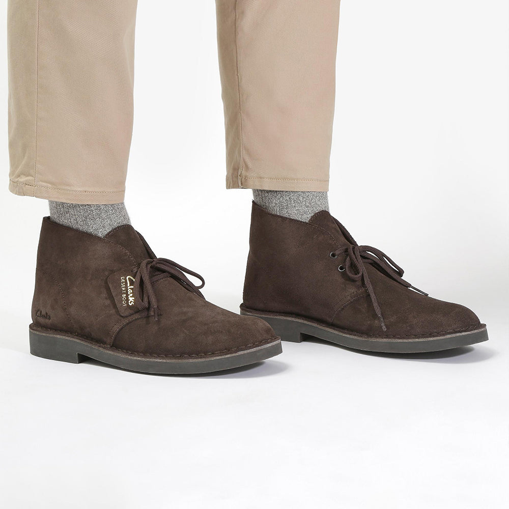 '- ["Clarks","FW25","Polacco","Scarpe","Uomo"] - Polacco Uomo Clarks Desert Bt Evo Dark Brown Suede 26166784 - Lupis SRL
