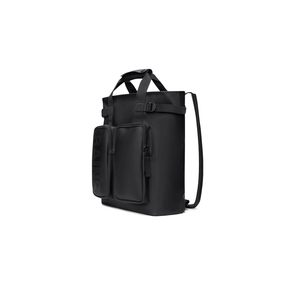 Rains Borsa Unisex Texel Tote Backpack Black 14240-BLA