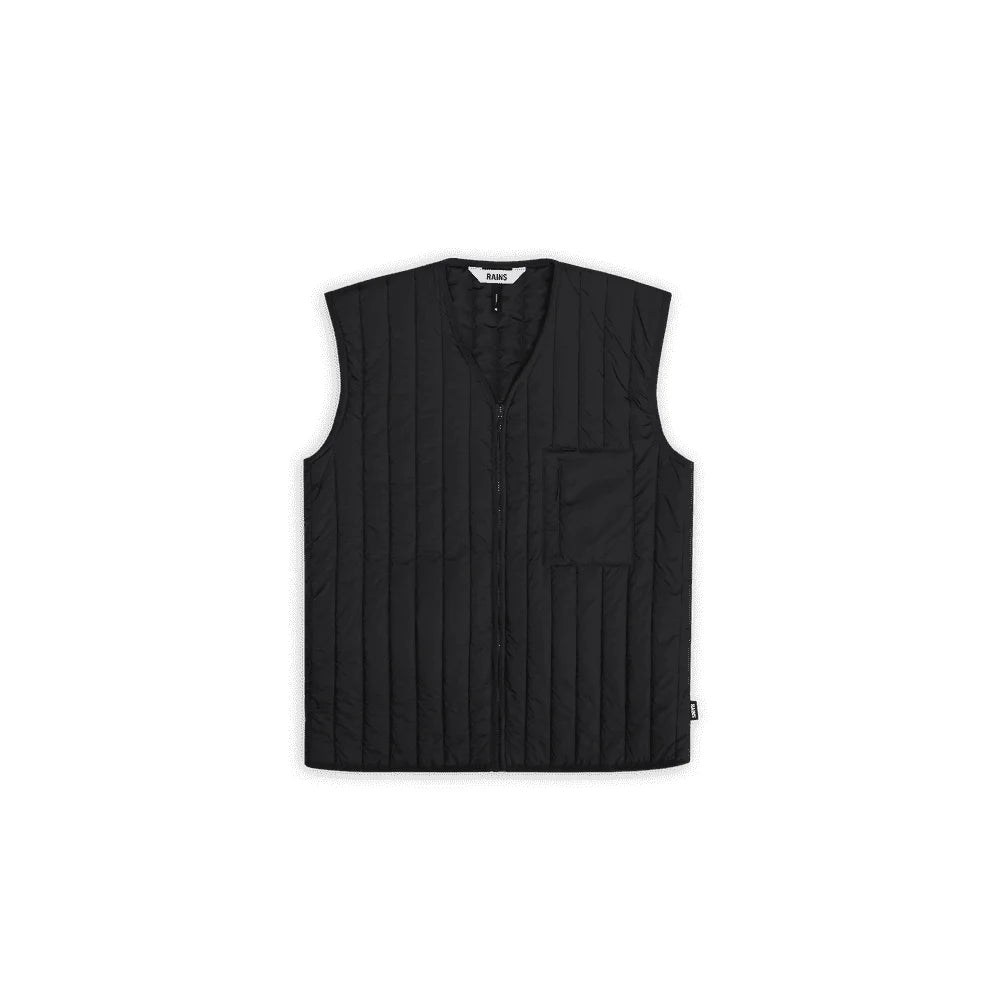 '- ["Abbigliamento","Donna","Giacche","Nuovo","PE25","Rains","Unisex","Uomo"] - Rains Banja Liner Vest Black W3 21660 - Lupis SRL