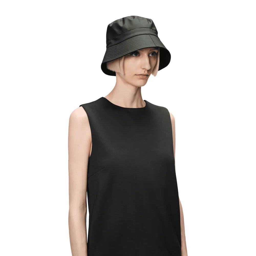 '- ["Accessori","Donna","PE25","Rains","Unisex","Uomo"] - Rains Bucket Hat Green W3 20010 - Lupis SRL