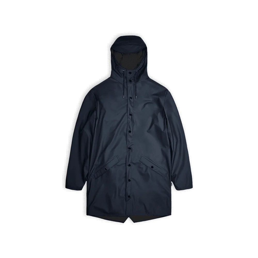 '- ["Abbigliamento","Donna","Giacche","PE25","Rains","Unisex","Uomo"] - Rains Long Jacket Navy W3 12020 - Lupis SRL