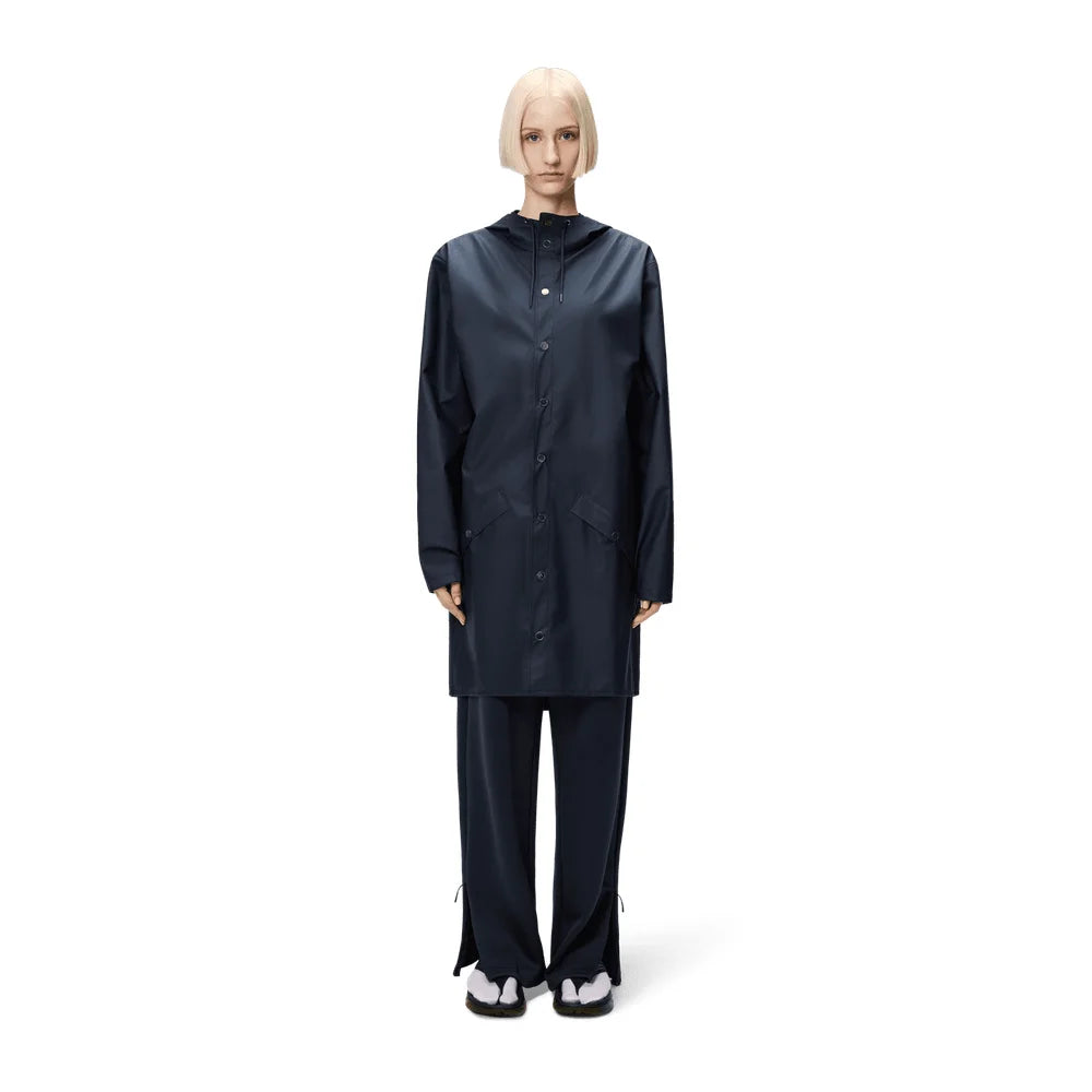 '- ["Abbigliamento","Donna","Giacche","PE25","Rains","Unisex","Uomo"] - Rains Long Jacket Navy W3 12020 - Lupis SRL