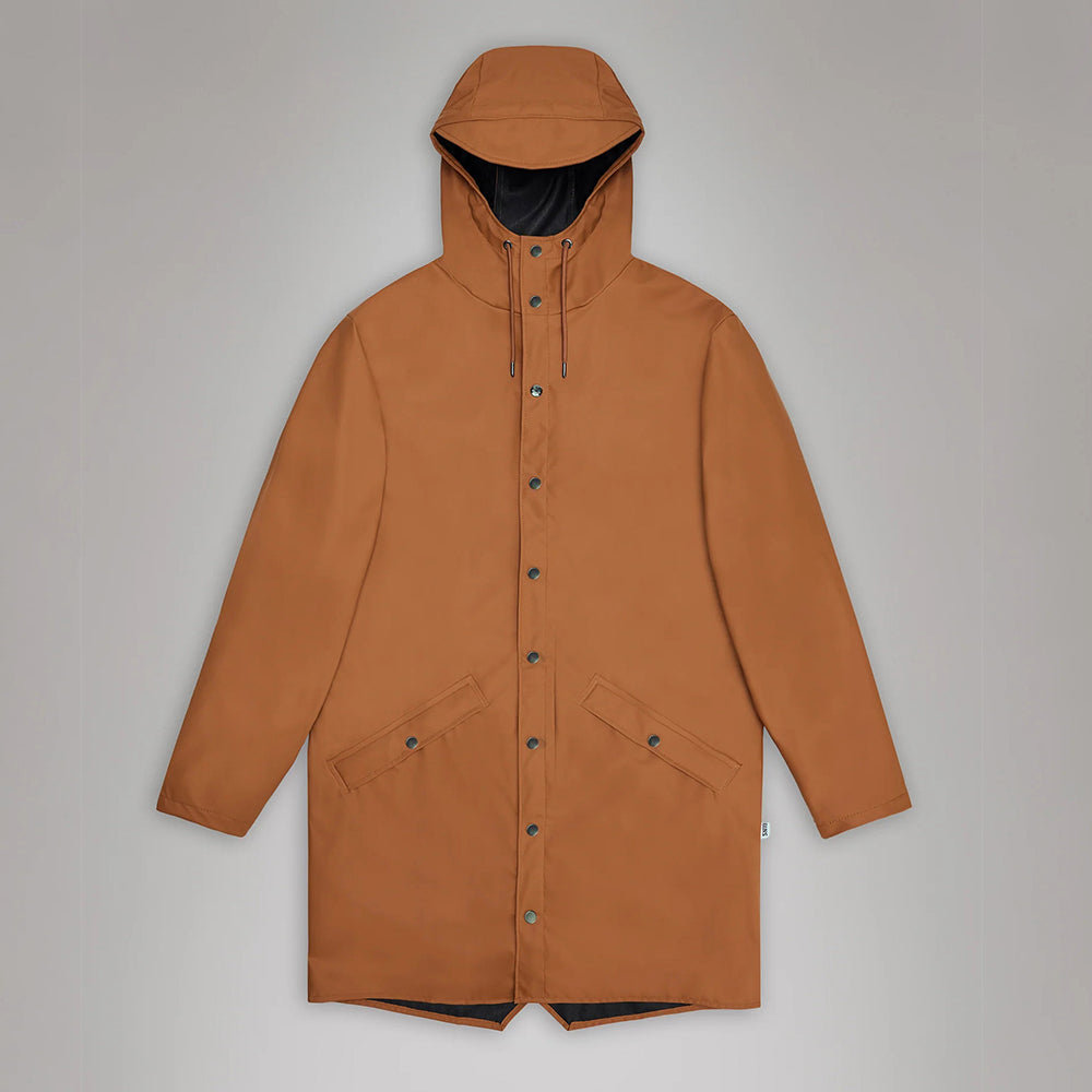 '- ["Abbigliamento","Donna","Giacche","Nuovo","Rains","Unisex"] - Rains Long Jacket Rust W3 12020 - Lupis SRL