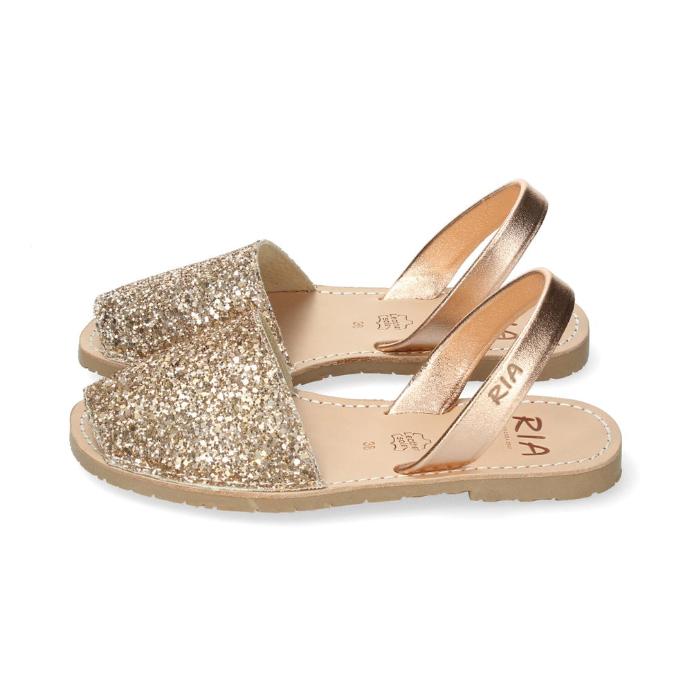 Ria Menorca Minorchine Donna Glitter Metalizado Peach Caramelo 21224-S2