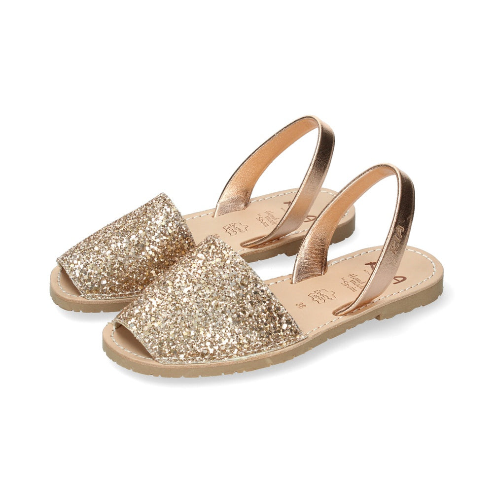 Ria Menorca Minorchine Donna Glitter Metalizado Peach Caramelo 21224-S2