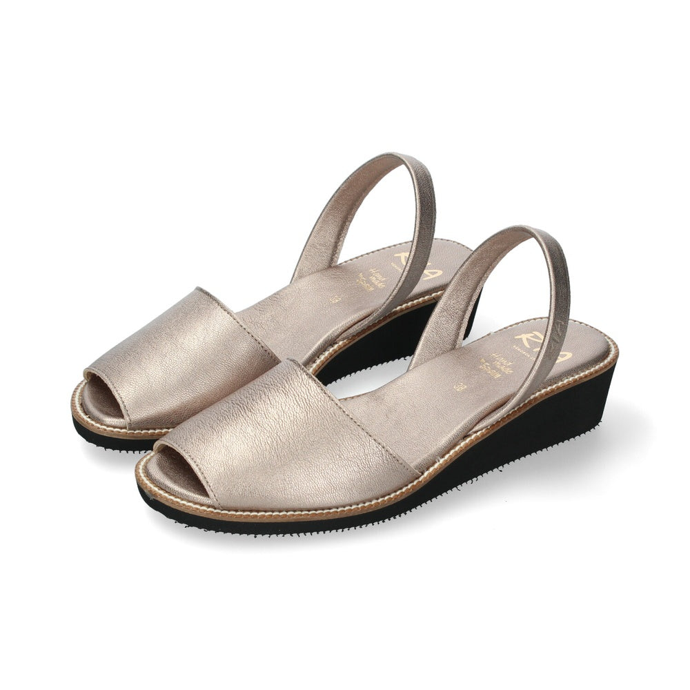 Ria Menorca Minorchine Donna Metalgrain Onix Negro 22510