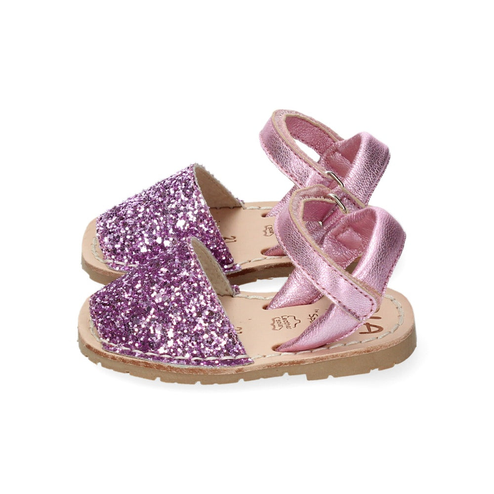 Ria Menorca Minorchine Kids Glitter Metalgrain Morion Caramelo 20090-21224-S0