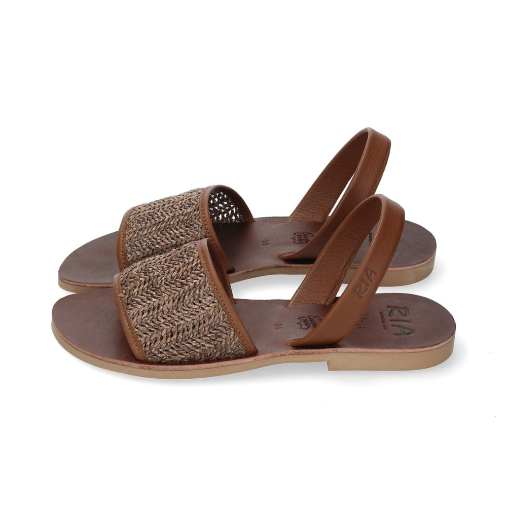 Ria Menorca Sandali Donna Naraka Velvet Cuoio Caramelo 40339-T
