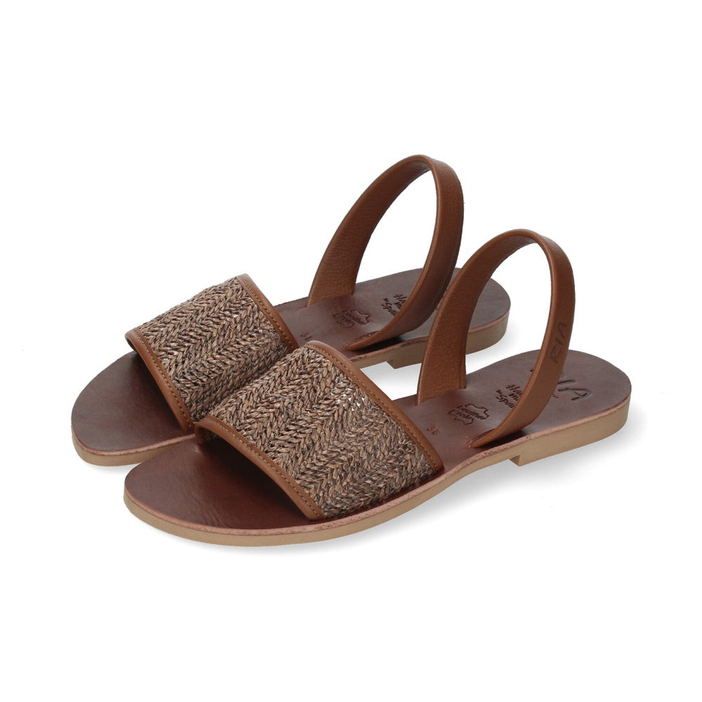 Ria Menorca Sandali Donna Naraka Velvet Cuoio Caramelo 40339-T