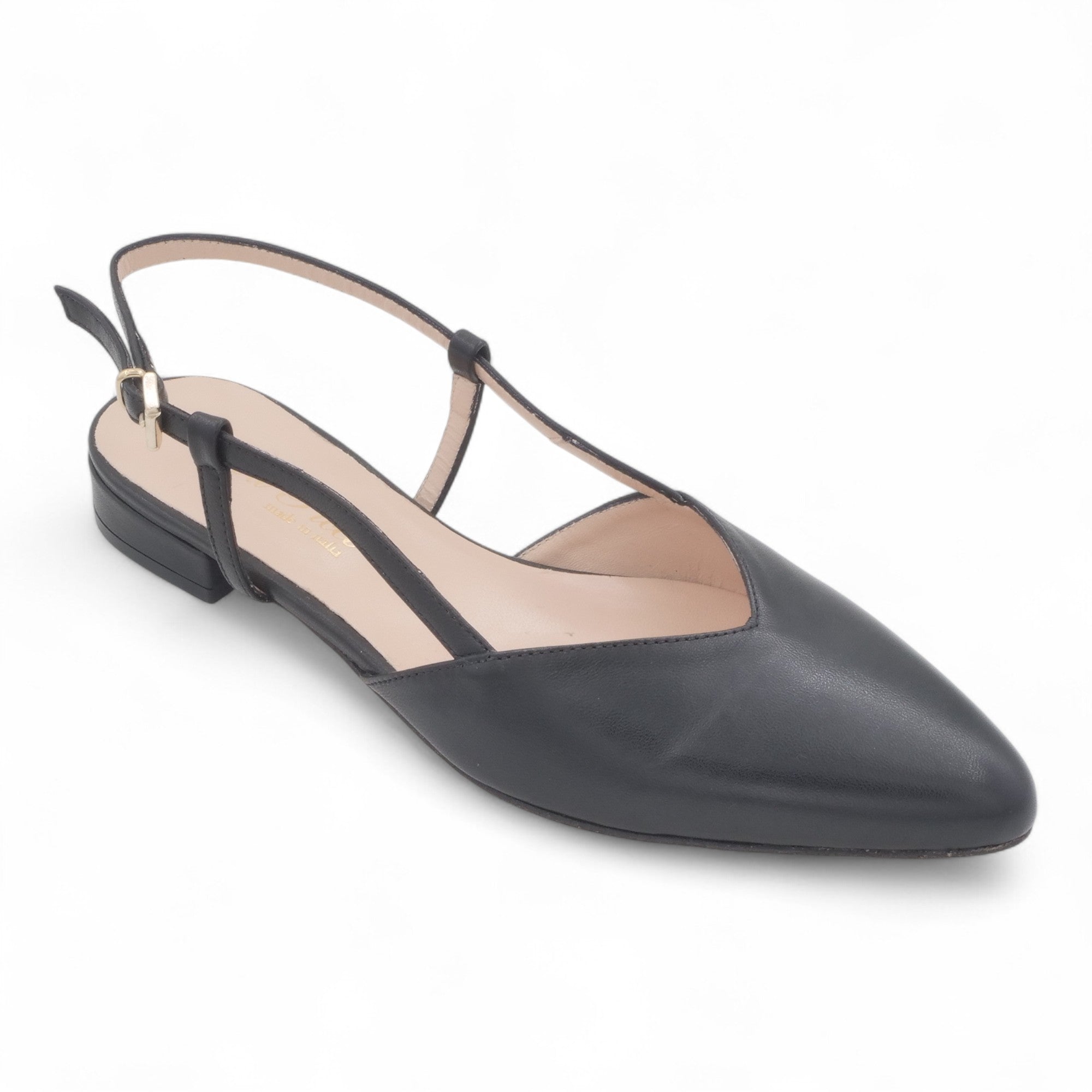 '- ["Artigianato","Donna","Eva Picci","Scarpe","Slingback","Tacco"] - Sandali con Tacco Da Donna Eva Picci Nappa Nero T Pelle S Cuoio 1198 - Lupis SRL