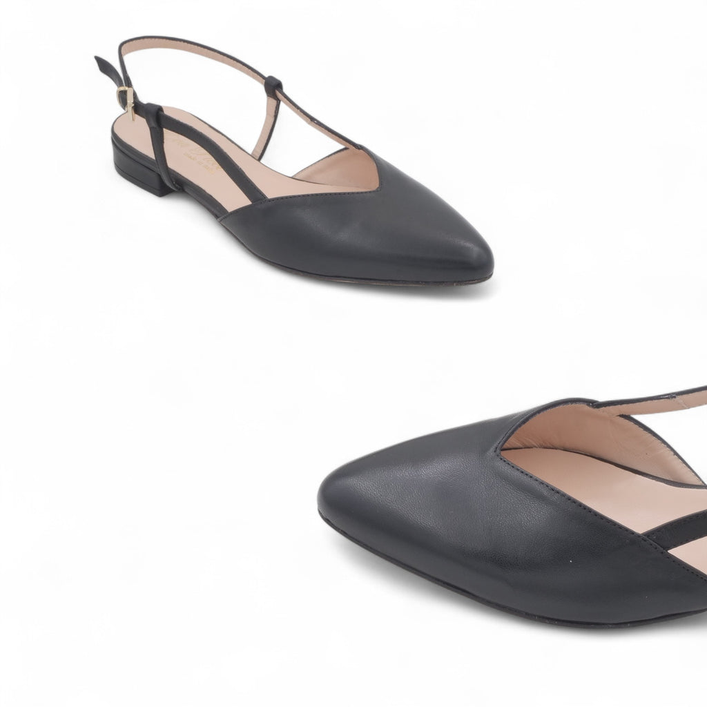 '- ["Artigianato","Donna","Eva Picci","Scarpe","Slingback","Tacco"] - Sandali con Tacco Da Donna Eva Picci Nappa Nero T Pelle S Cuoio 1198 - Lupis SRL