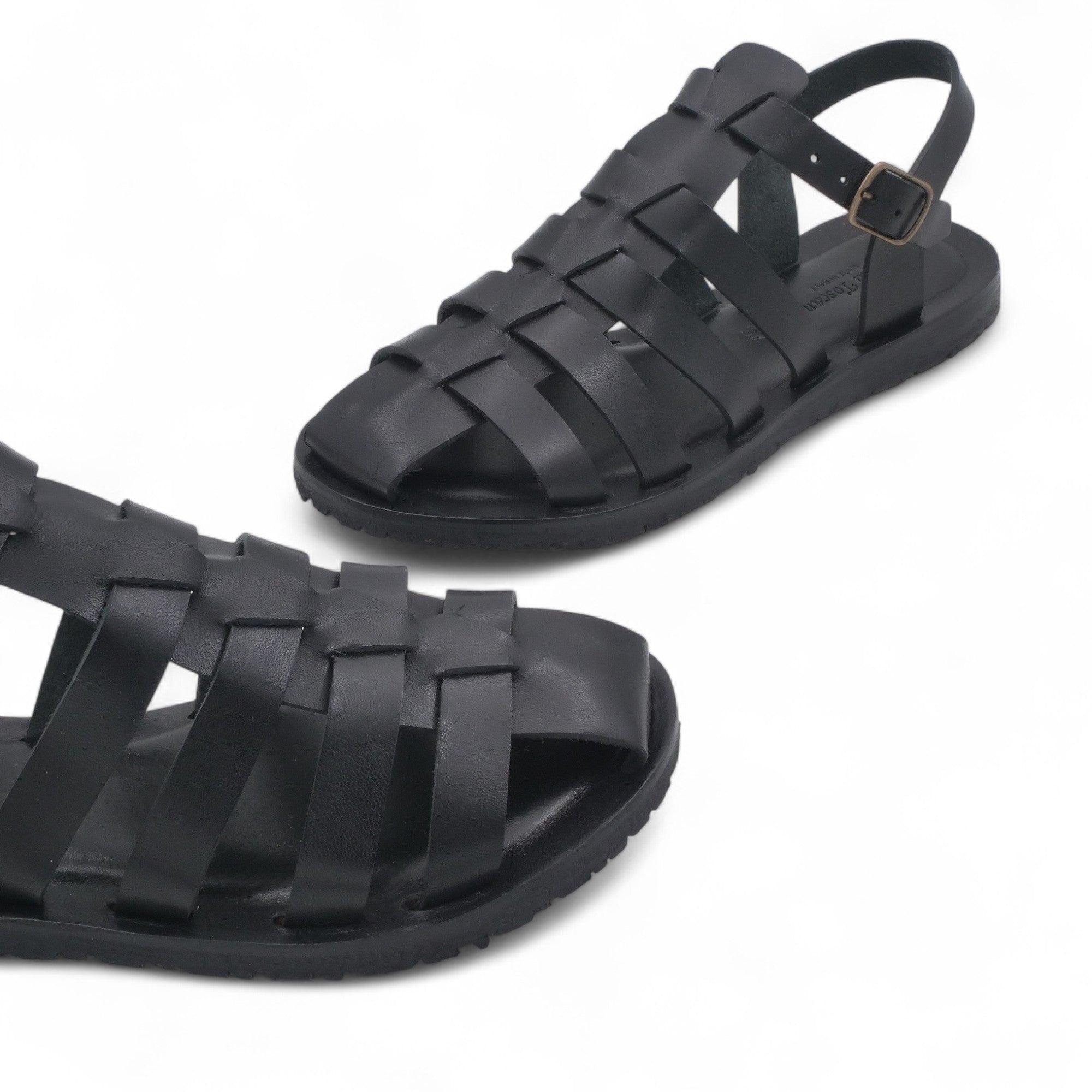 '- ["Artigianato","Cuoieria Toscana","Donna","PE25","Sandali","Sandali Eleganti","Scarpe"] - Sandalo Gabbietta Pelle Green Bay Dive Nero 111 - Lupis SRL