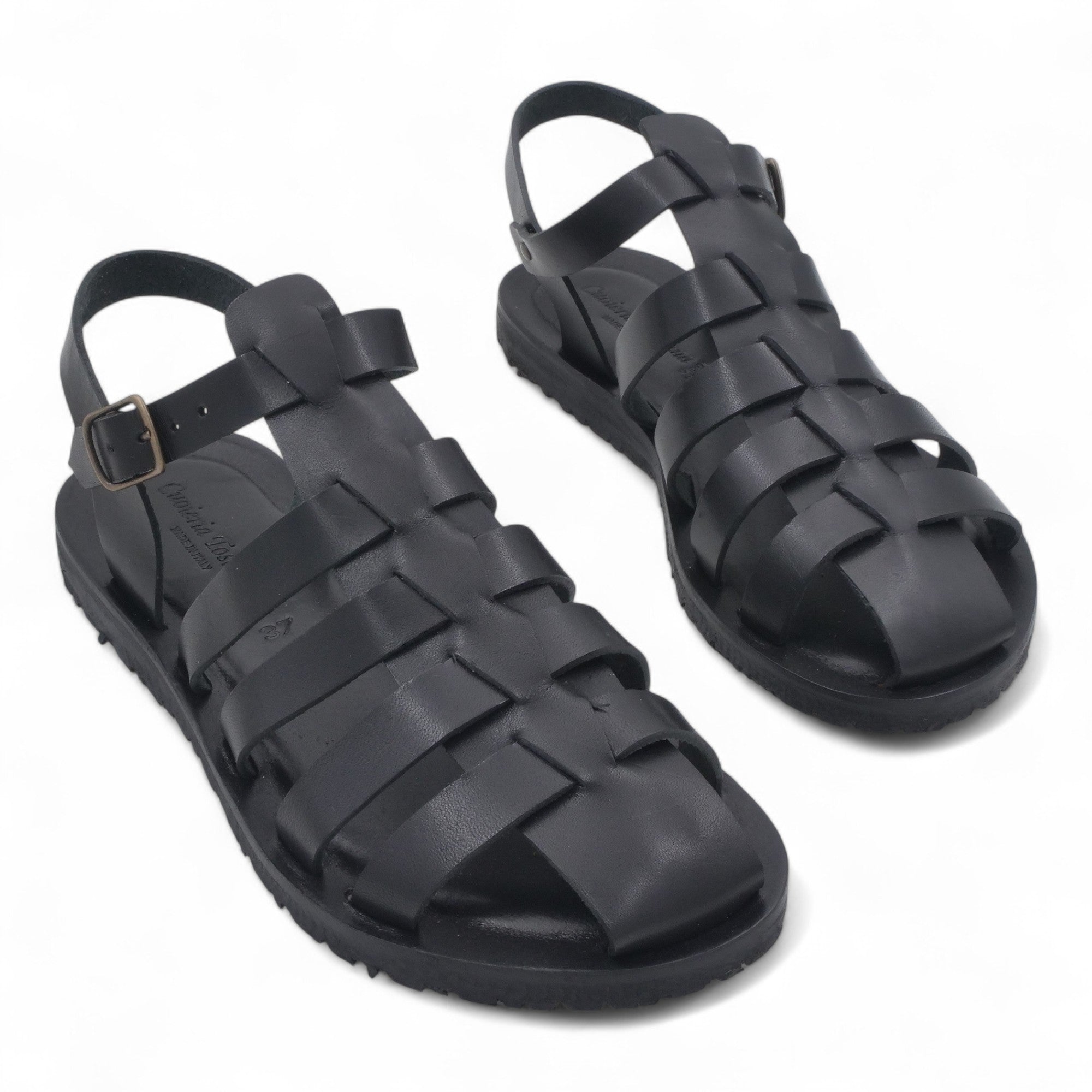 '- ["Artigianato","Cuoieria Toscana","Donna","PE25","Sandali","Sandali Eleganti","Scarpe"] - Sandalo Gabbietta Pelle Green Bay Dive Nero 111 - Lupis SRL