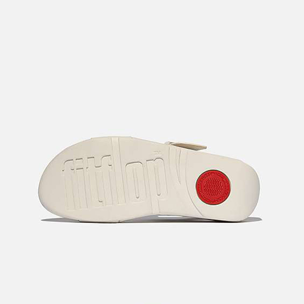 '- ["Donna","FitFlop","PE25","Sandali","Sandali Eleganti","Scarpe"] - Sandalo Platform Fitflop Lulu Resin Buckle Leather Back Strap Paris Beige - Lupis SRL