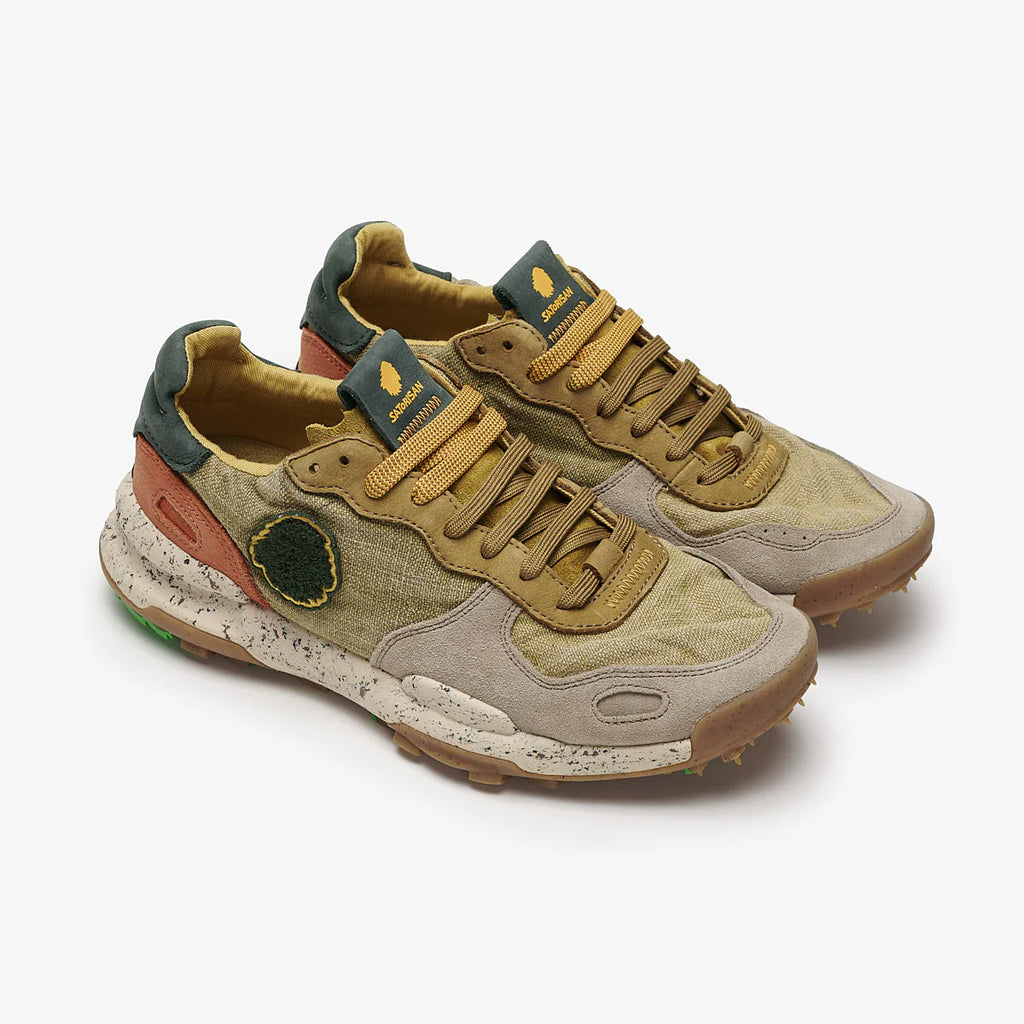 '- ["PE25","Satorisan","Scarpe","Scarpe sportive","Uomo"] - Satorisan Chacrona Linen Wheathered Khaki 110107A-343 - Lupis SRL