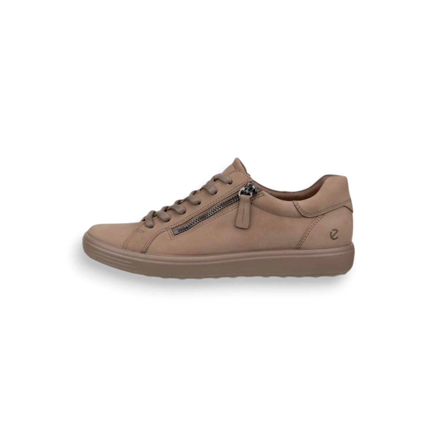 '- ["Donna","Ecco","FW25","Scarpe","Scarpe sportive"] - Scarpe sportive Ecco Soft 7 Side Zip Lace Taupe 49055360418 - Lupis SRL