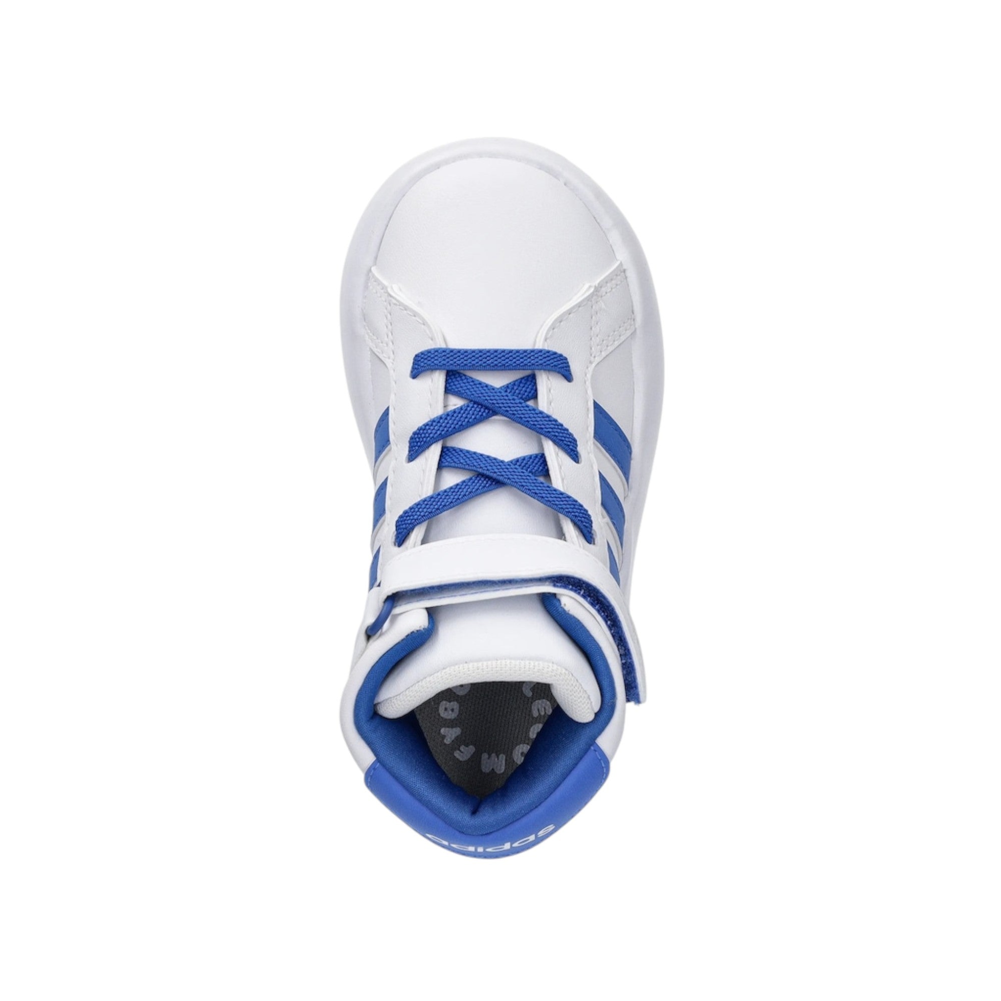 '- ["Adidas","FW25","Kids","Scarpe","Scarpe sportive","Sneakers"] - Scarpe sportive Kids Adidas Grand Court Mid I Sintetico Tessuto Bianco Blu JQ5678 - Lupis SRL