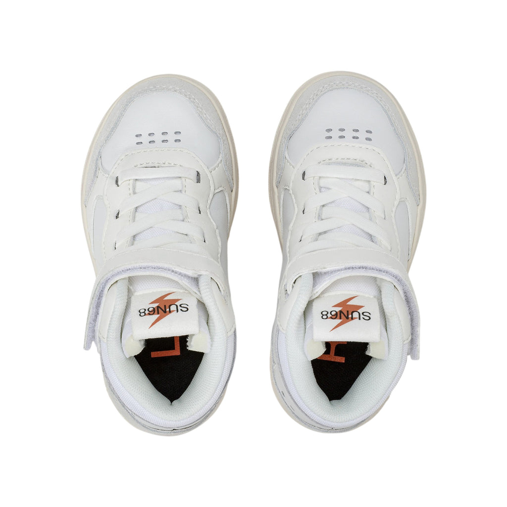 '- ["FW25","Kids","Scarpe","Scarpe sportive","Sneakers","Sun68"] - Scarpe sportive Sun68 Boy'S Big Basket Evo Mid Baby Bianco Z45350B-01 - Lupis SRL