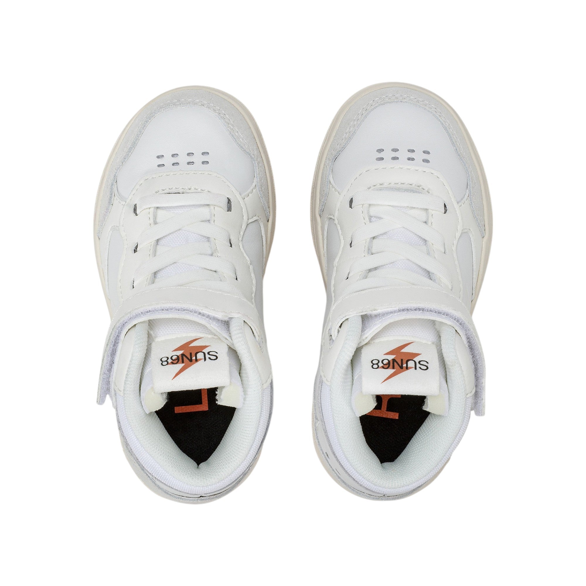 '- ["FW25","Kids","Scarpe","Scarpe sportive","Sneakers","Sun68"] - Scarpe sportive Sun68 Boy'S Big Basket Evo Mid Baby Bianco Z45350B-01 - Lupis SRL