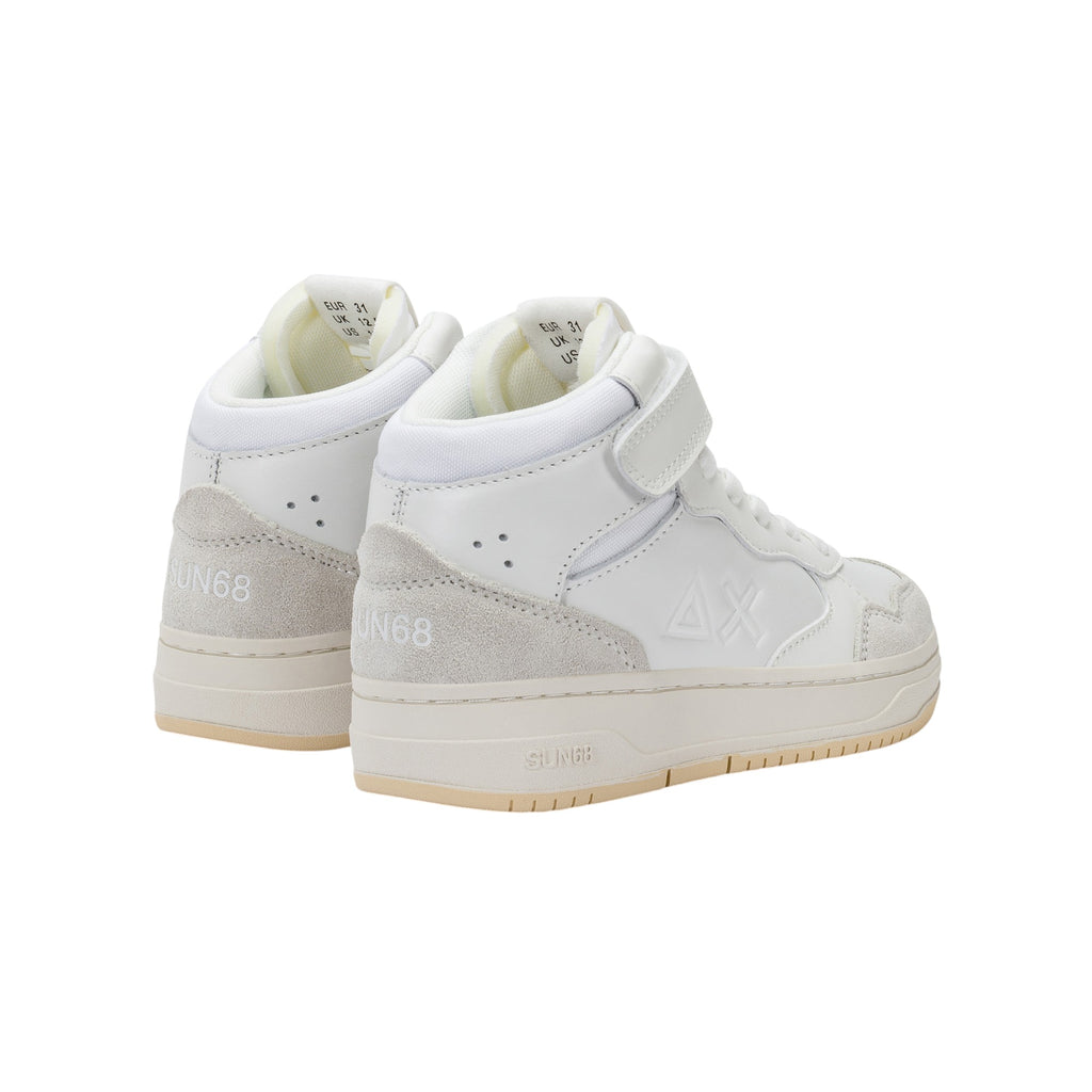 '- ["FW25","Kids","Scarpe","Scarpe sportive","Sneakers","Sun68"] - Scarpe sportive Sun68 Boy'S Big Basket Evo Mid Kid Bianco Z45350K-01 - Lupis SRL