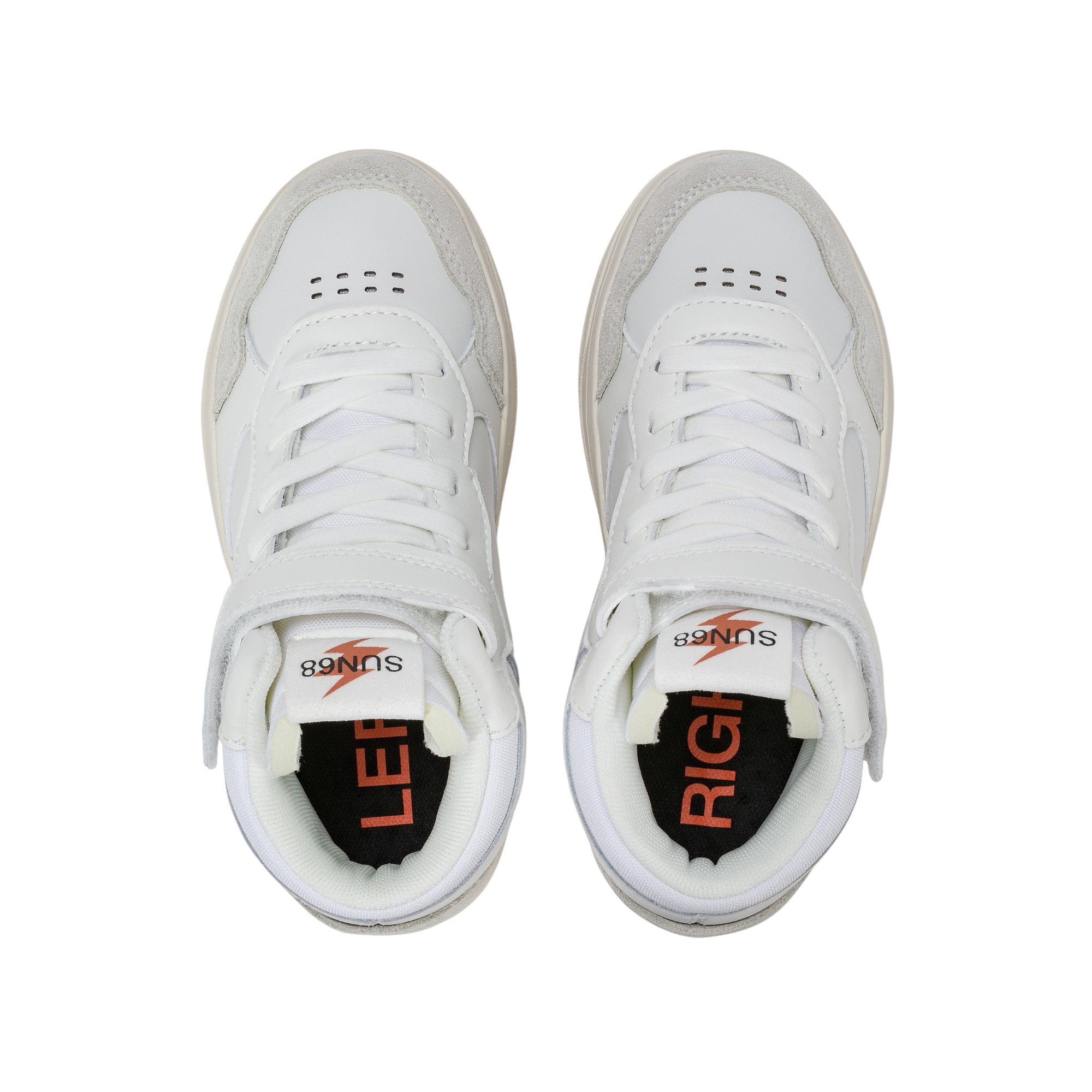 '- ["FW25","Kids","Scarpe","Scarpe sportive","Sneakers","Sun68"] - Scarpe sportive Sun68 Boy'S Big Basket Evo Mid Kid Bianco Z45350K-01 - Lupis SRL