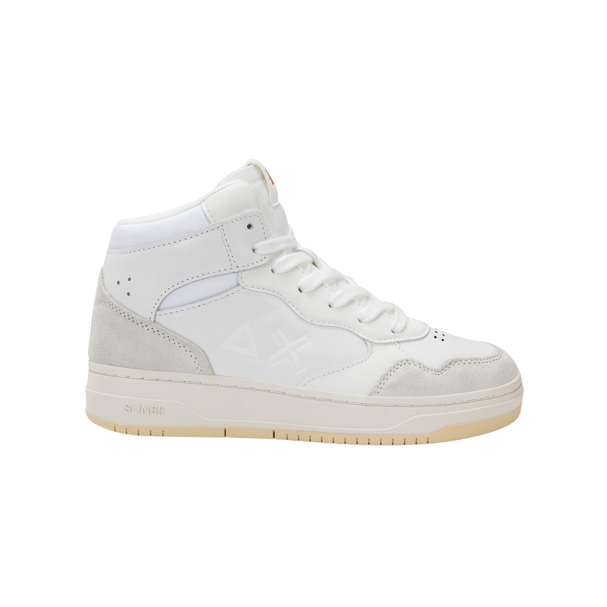 '- ["FW25","Kids","Scarpe","Scarpe sportive","Sneakers","Sun68"] - Scarpe sportive Sun68 Boy'S Big Basket Evo Mid Teen Bianco Z45350T-01 - Lupis SRL