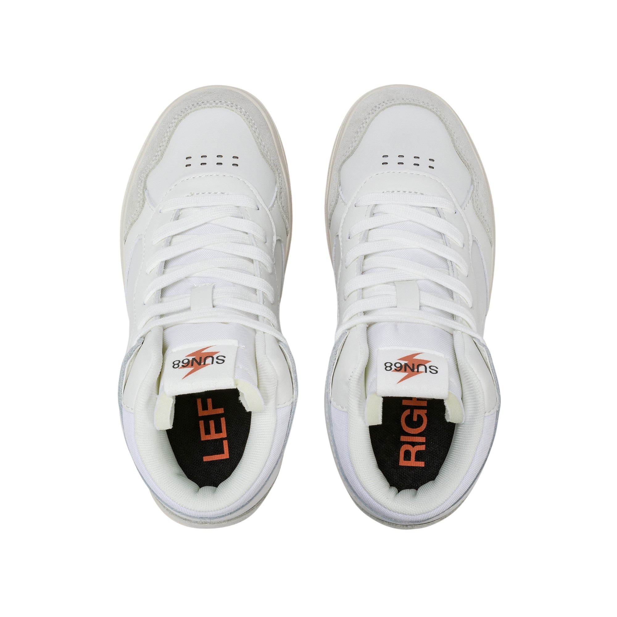 '- ["FW25","Kids","Scarpe","Scarpe sportive","Sneakers","Sun68"] - Scarpe sportive Sun68 Boy'S Big Basket Evo Mid Teen Bianco Z45350T-01 - Lupis SRL