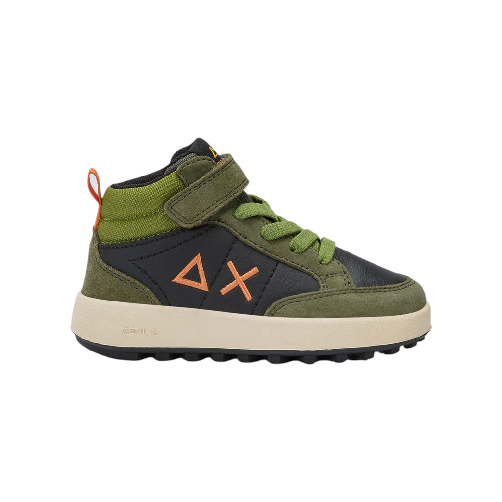 '- ["FW25","Kids","Scarpe","Scarpe sportive","Sneakers","Sun68"] - Scarpe sportive Sun68 Boy'S Genius Mid Baby Militare Scuro Z45335B-74 - Lupis SRL