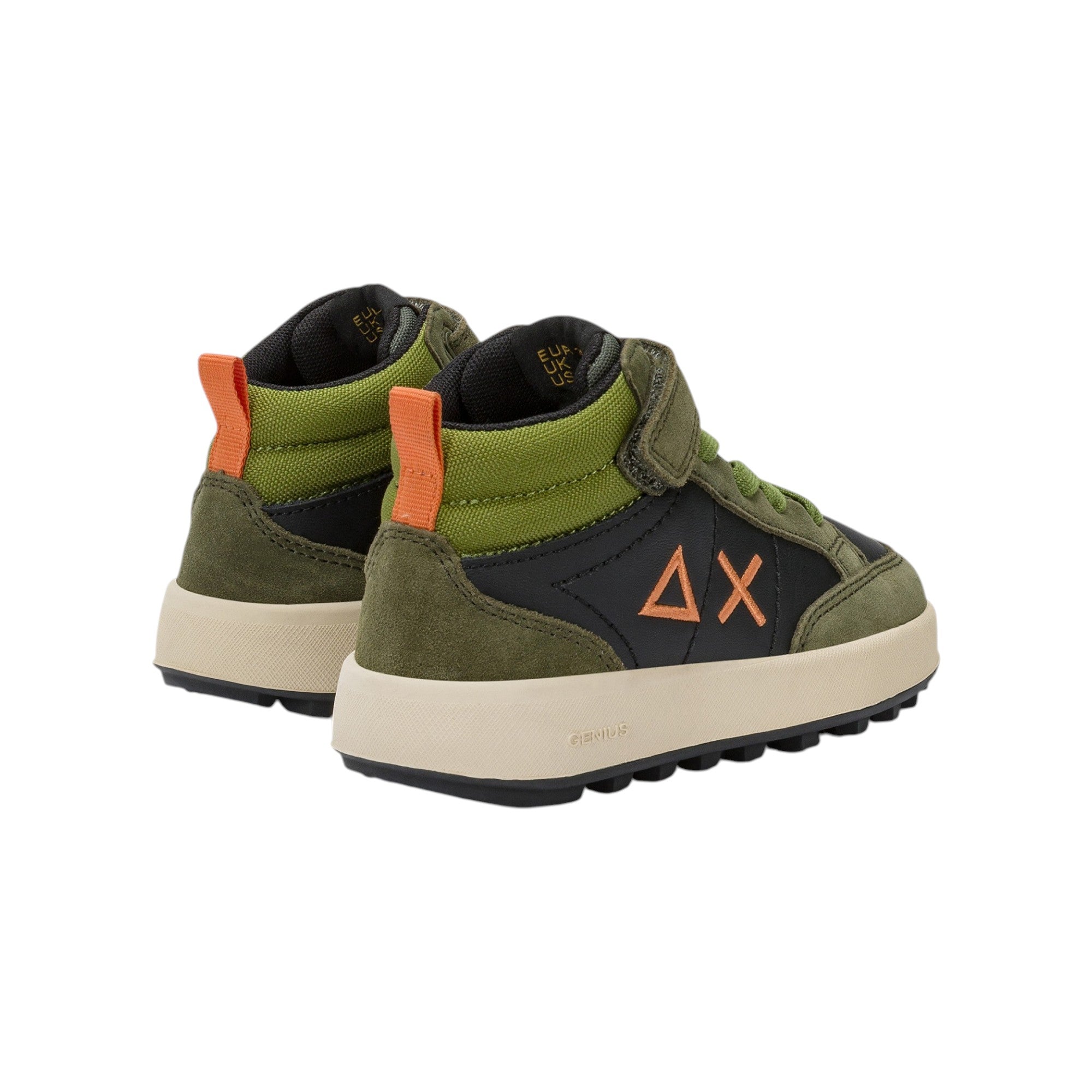'- ["FW25","Kids","Scarpe","Scarpe sportive","Sneakers","Sun68"] - Scarpe sportive Sun68 Boy'S Genius Mid Baby Militare Scuro Z45335B-74 - Lupis SRL