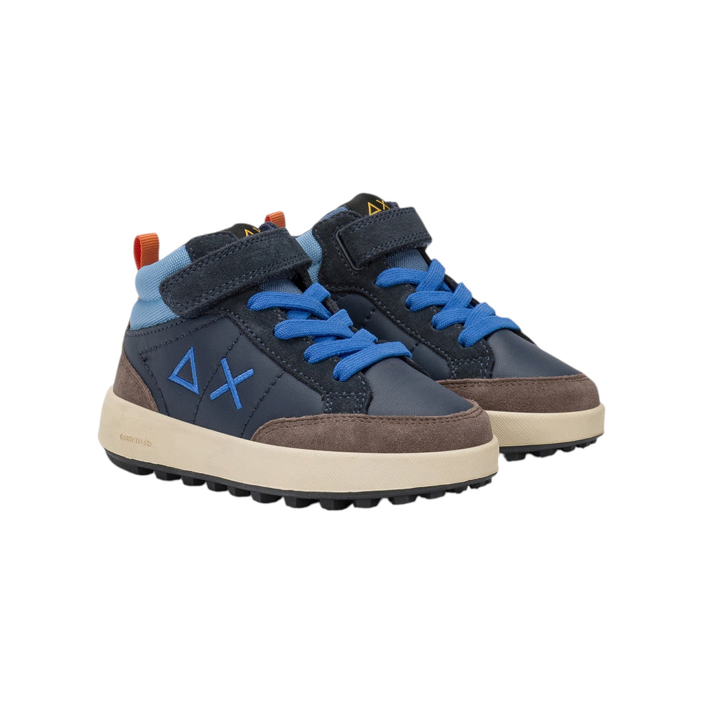 '- ["FW25","Kids","Scarpe","Scarpe sportive","Sneakers","Sun68"] - Scarpe sportive Sun68 Boy'S Genius Mid Baby Navy Blue Z45335B-07 - Lupis SRL