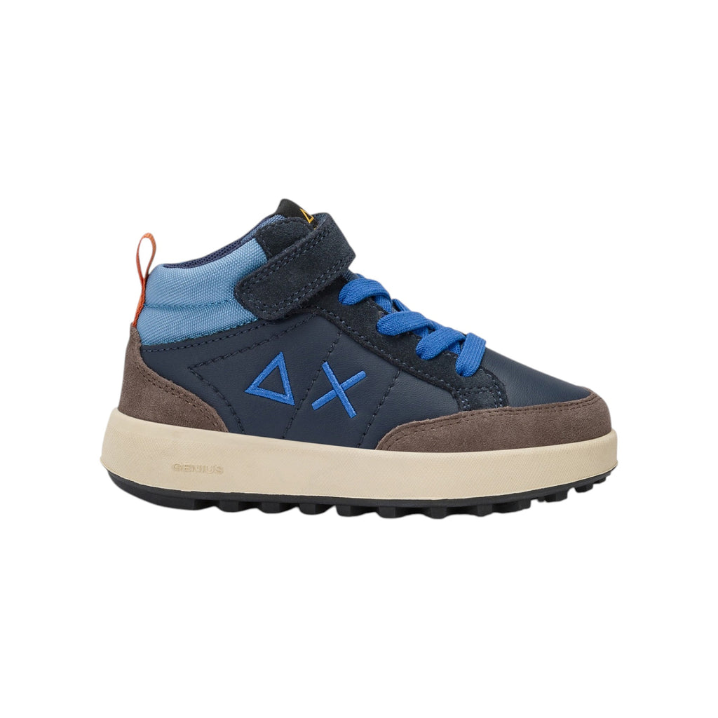 '- ["FW25","Kids","Scarpe","Scarpe sportive","Sneakers","Sun68"] - Scarpe sportive Sun68 Boy'S Genius Mid Baby Navy Blue Z45335B-07 - Lupis SRL