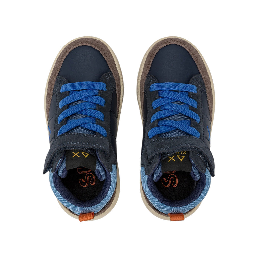 '- ["FW25","Kids","Scarpe","Scarpe sportive","Sneakers","Sun68"] - Scarpe sportive Sun68 Boy'S Genius Mid Baby Navy Blue Z45335B-07 - Lupis SRL