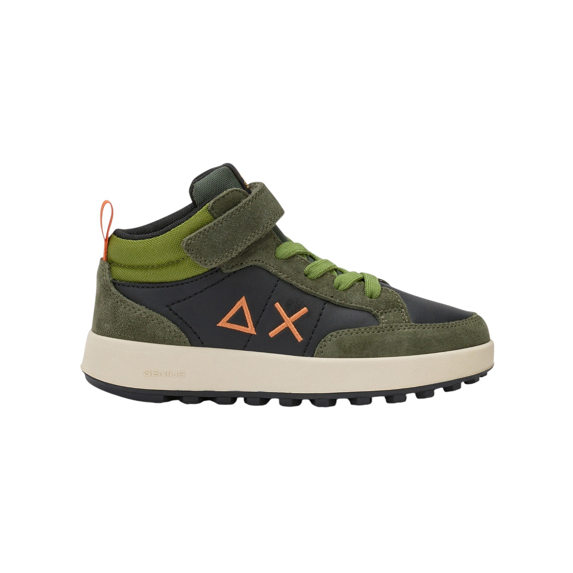 '- ["FW25","Kids","Scarpe","Scarpe sportive","Sneakers","Sun68"] - Scarpe sportive Sun68 Boy'S Genius Mid Kid Militare Scuro Z45335K-74 - Lupis SRL