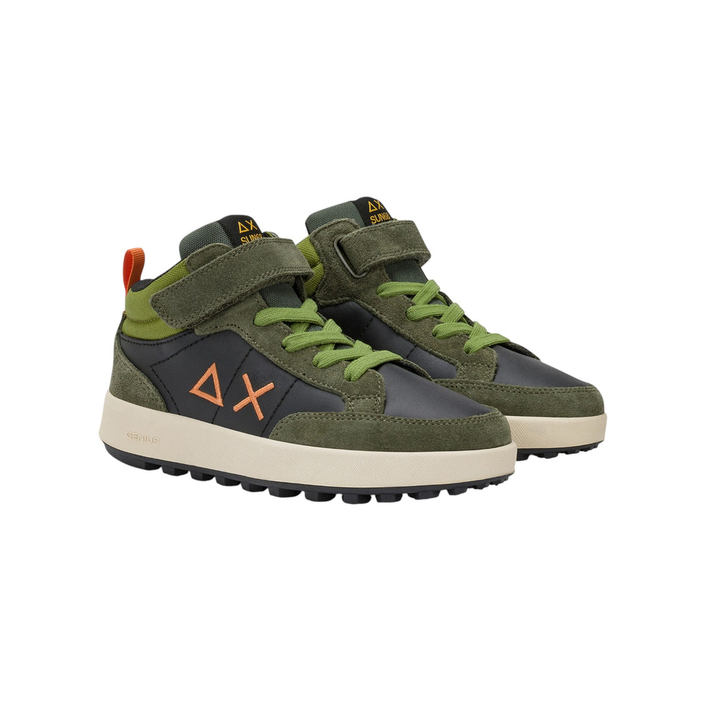 '- ["FW25","Kids","Scarpe","Scarpe sportive","Sneakers","Sun68"] - Scarpe sportive Sun68 Boy'S Genius Mid Kid Militare Scuro Z45335K-74 - Lupis SRL