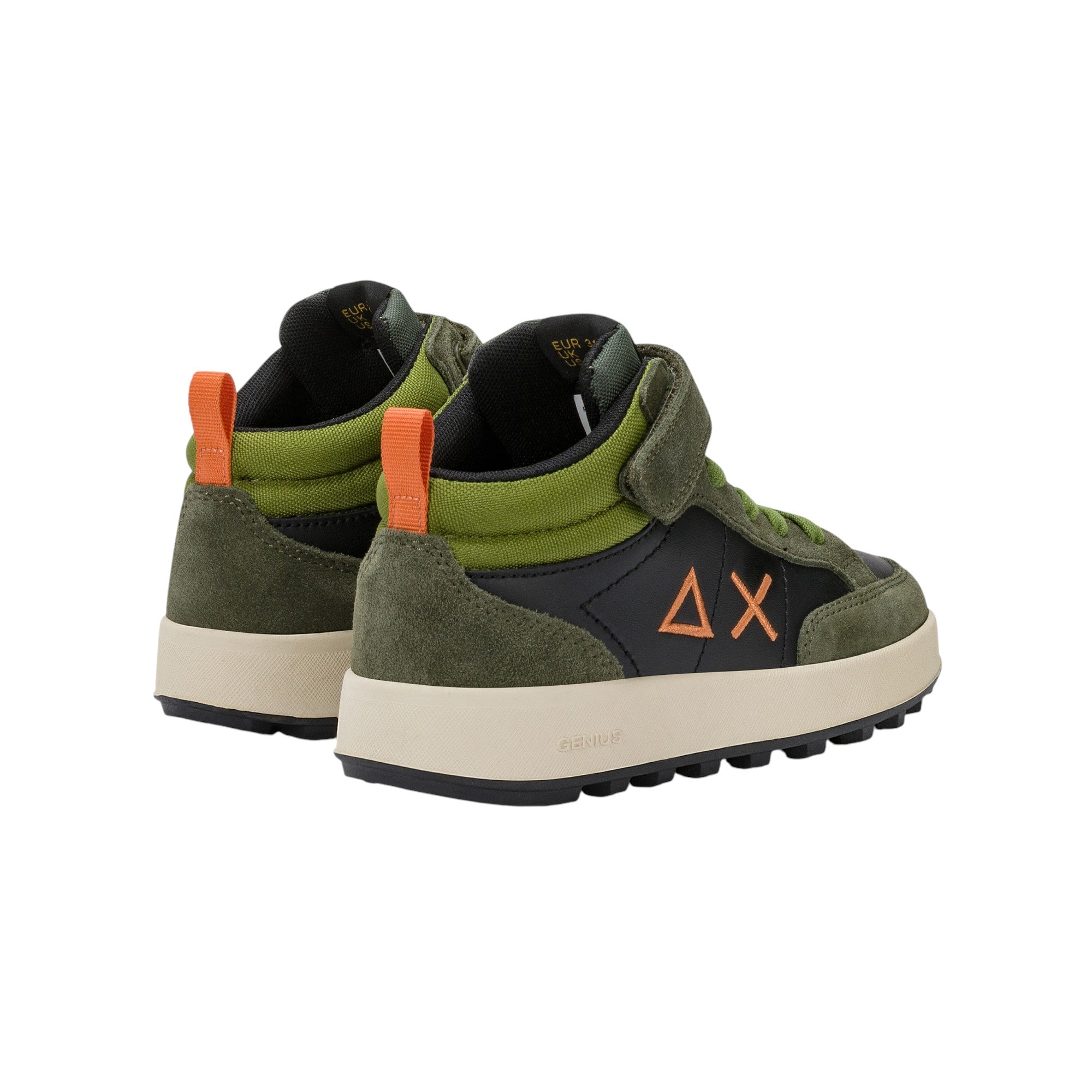 '- ["FW25","Kids","Scarpe","Scarpe sportive","Sneakers","Sun68"] - Scarpe sportive Sun68 Boy'S Genius Mid Kid Militare Scuro Z45335K-74 - Lupis SRL