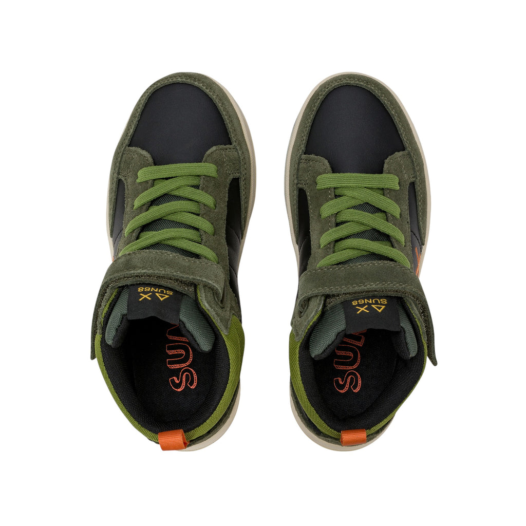 '- ["FW25","Kids","Scarpe","Scarpe sportive","Sneakers","Sun68"] - Scarpe sportive Sun68 Boy'S Genius Mid Kid Militare Scuro Z45335K-74 - Lupis SRL