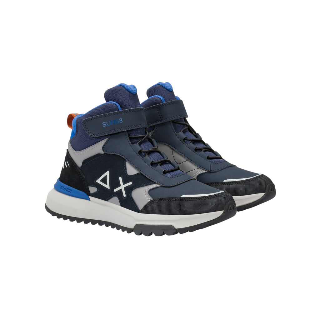 '- ["FW25","Kids","Scarpe","Scarpe sportive","Sneakers","Sun68"] - Scarpe sportive Sun68 Boy'S Niki 2.0 Winter Mid Teen Navy Blue Z45321T-07 - Lupis SRL