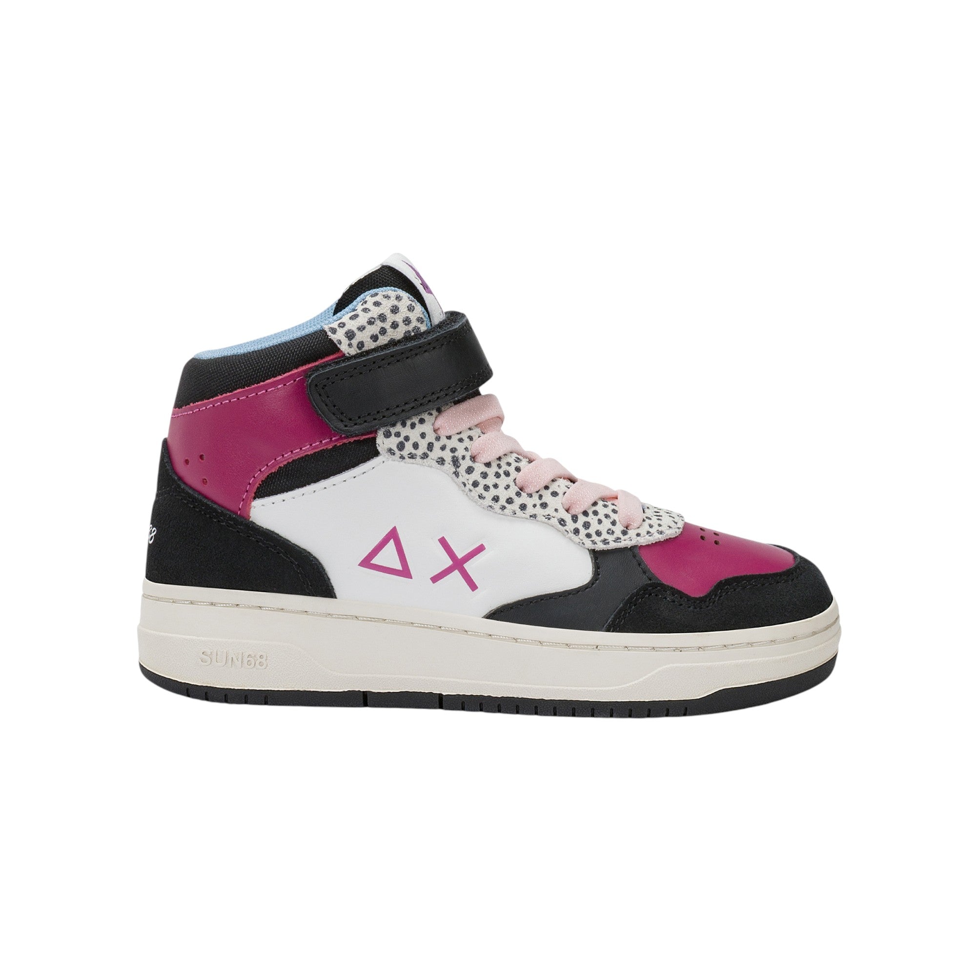 '- ["FW25","Kids","Scarpe","Scarpe sportive","Sneakers","Sun68"] - Scarpe sportive Sun68 Girl'S Basket Love Lady Mid Kid Nero Z45446K-11 - Lupis SRL