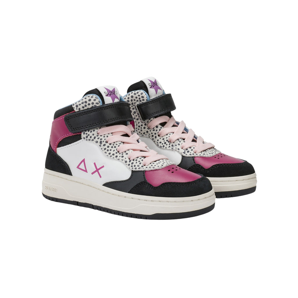 '- ["FW25","Kids","Scarpe","Scarpe sportive","Sneakers","Sun68"] - Scarpe sportive Sun68 Girl'S Basket Love Lady Mid Kid Nero Z45446K-11 - Lupis SRL