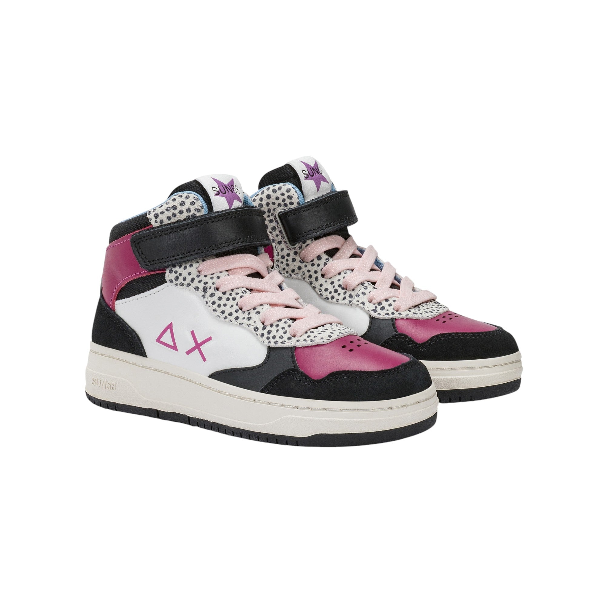 '- ["FW25","Kids","Scarpe","Scarpe sportive","Sneakers","Sun68"] - Scarpe sportive Sun68 Girl'S Basket Love Lady Mid Kid Nero Z45446K-11 - Lupis SRL