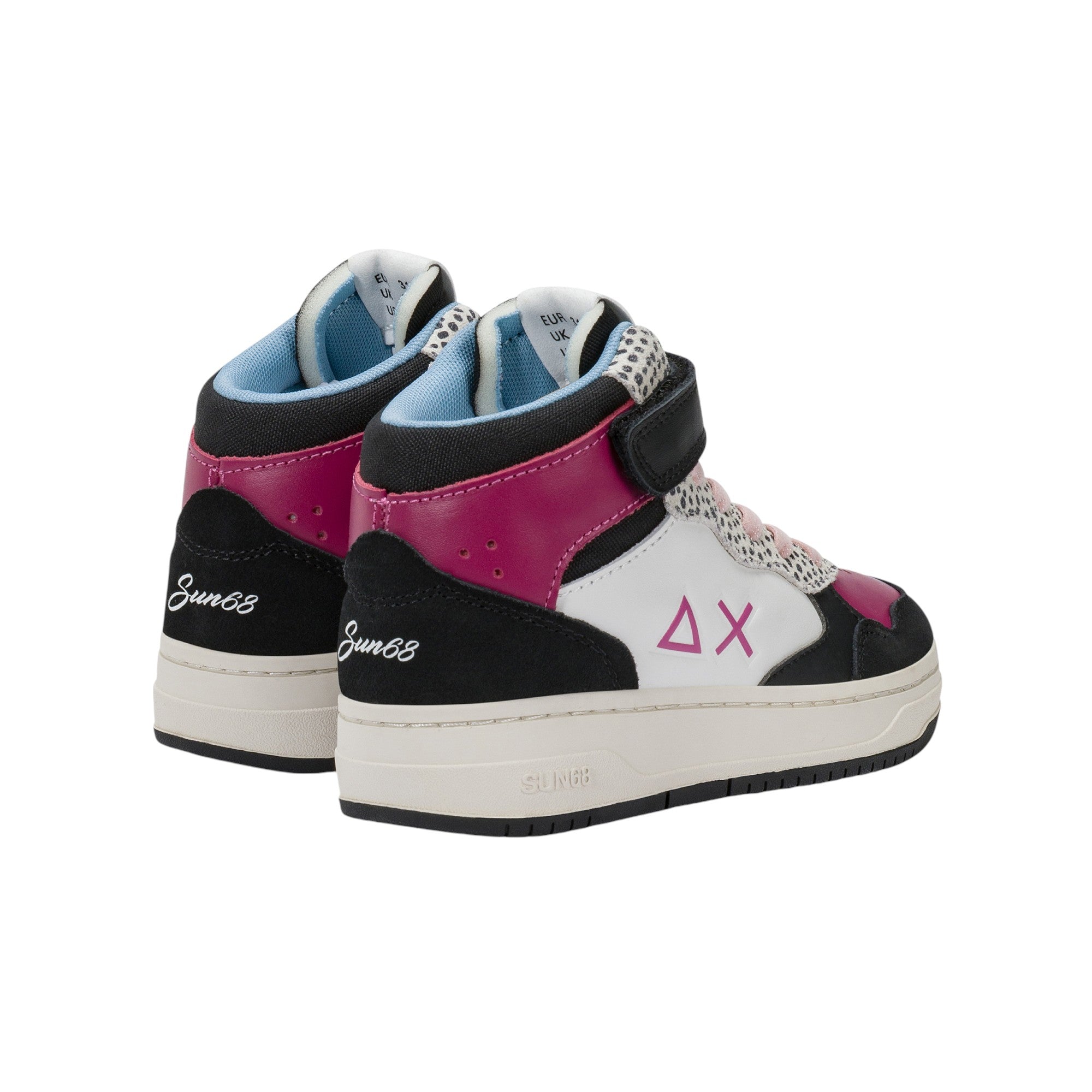 '- ["FW25","Kids","Scarpe","Scarpe sportive","Sneakers","Sun68"] - Scarpe sportive Sun68 Girl'S Basket Love Lady Mid Kid Nero Z45446K-11 - Lupis SRL