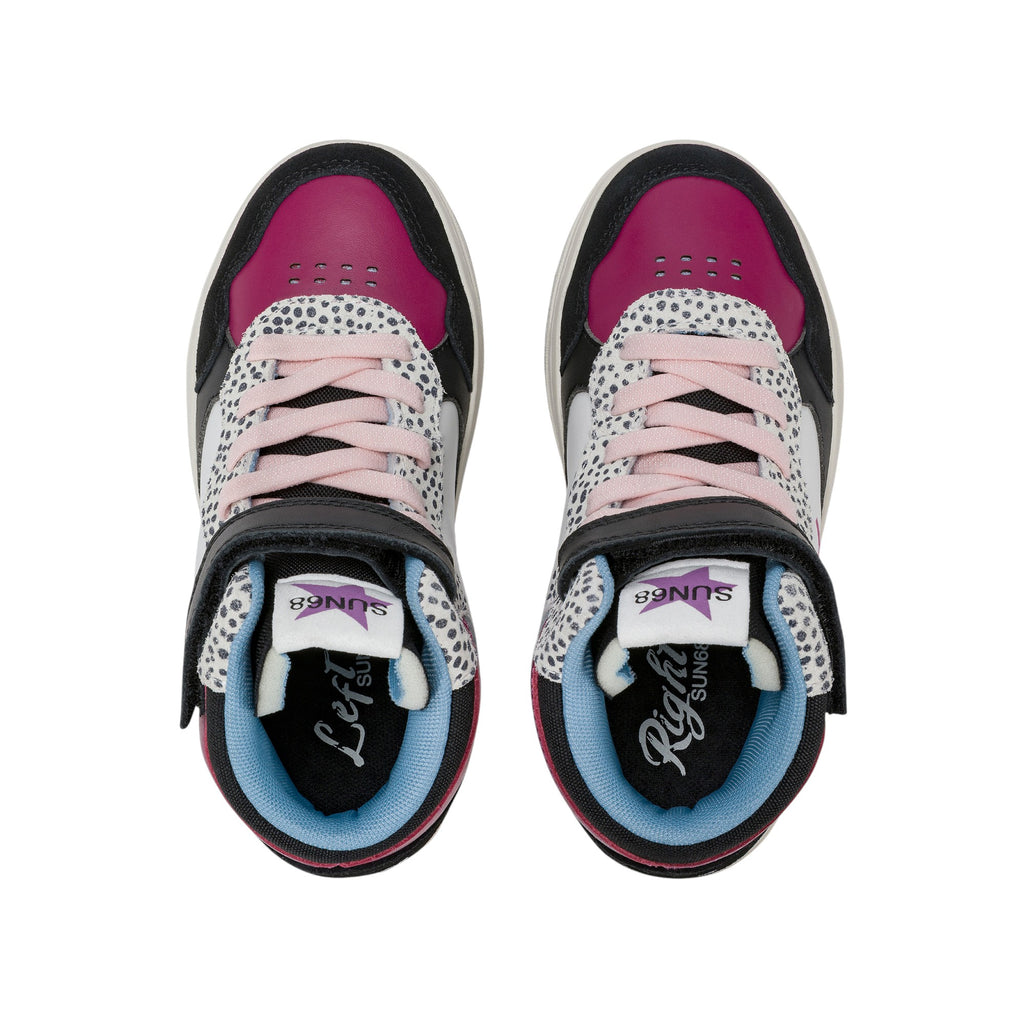 '- ["FW25","Kids","Scarpe","Scarpe sportive","Sneakers","Sun68"] - Scarpe sportive Sun68 Girl'S Basket Love Lady Mid Kid Nero Z45446K-11 - Lupis SRL