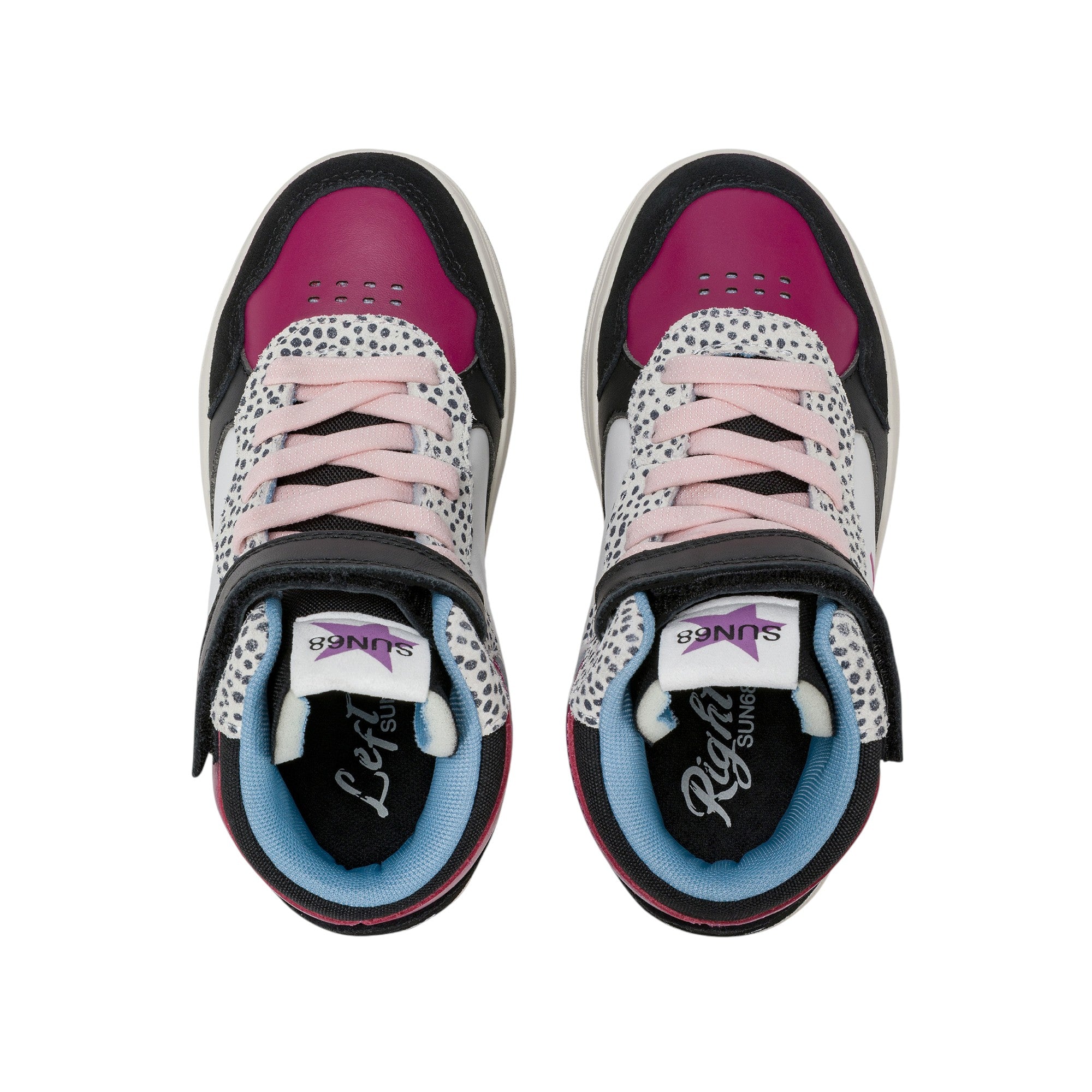 '- ["FW25","Kids","Scarpe","Scarpe sportive","Sneakers","Sun68"] - Scarpe sportive Sun68 Girl'S Basket Love Lady Mid Kid Nero Z45446K-11 - Lupis SRL